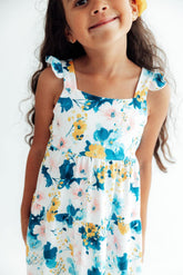 Blooming Buttercups Ruffle Maxi Dress - Aaria Tees