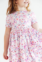 Whimsical Woods S/S Pocket Twirl Dress - Aaria Tees