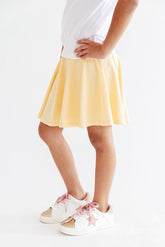 Butter Yellow Twirl Skort - Aaria Tees