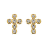 Mimi Mini Cross Earrings - Aaria Tees