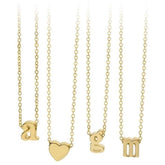 Mini Initial Necklace - Aaria Tees