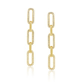Morgan CZ Link Earring - Aaria Tees
