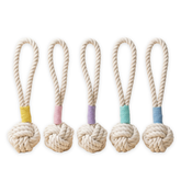 Natural White Tug Rope Toy | Handcrafted - Aaria Tees