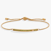 August Everyday Birthstone Pave Bolo Bracelet - Aaria Tees