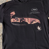 Cannes Film Fest 'Film Strip' Vintage Washed Black Tee - Aaria Tees