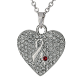 Heart of My Heart Diabetes Ribbon Necklace! - Aaria Tees