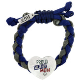 Proud Military Mom Paracord Bracelet - Aaria Tees