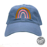 Rainbow - Lake Blue Relaxed Twill Dad Hat - Aaria Tees