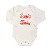 long sleeve graphic bodysuit | Santa Baby - Aaria Tees