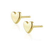 Solid Heart Studs - Aaria Tees