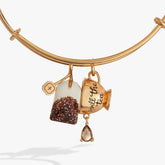'Spill the Tea' Cup & Tea Bag Charm Bangle - Aaria Tees