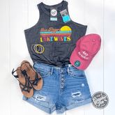 Sun Rays, Lake Waves - Ladies Tank - Aaria Tees