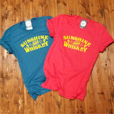 Sunshine and Whiskey - Unisex Tee - Aaria Tees