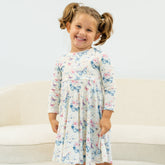Watercolor Butterfly Swirly Girl Dress - Aaria Tees