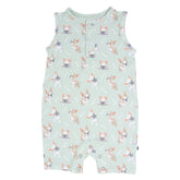 Mint Frenchie Puppy Tank Romper - Aaria Tees