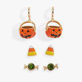'Trick or Treat' Earring Set of 3 - Aaria Tees