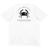 Respect the Depths Crab staple eco t-shirt - Aaria Tees