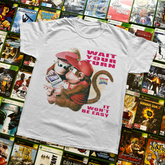 Diddy Kong's Quest 'Wait Your Turn' Vintage Washed White Tee - Aaria Tees