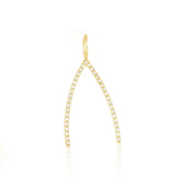 Wishbone Pendant with Chain - Aaria Tees
