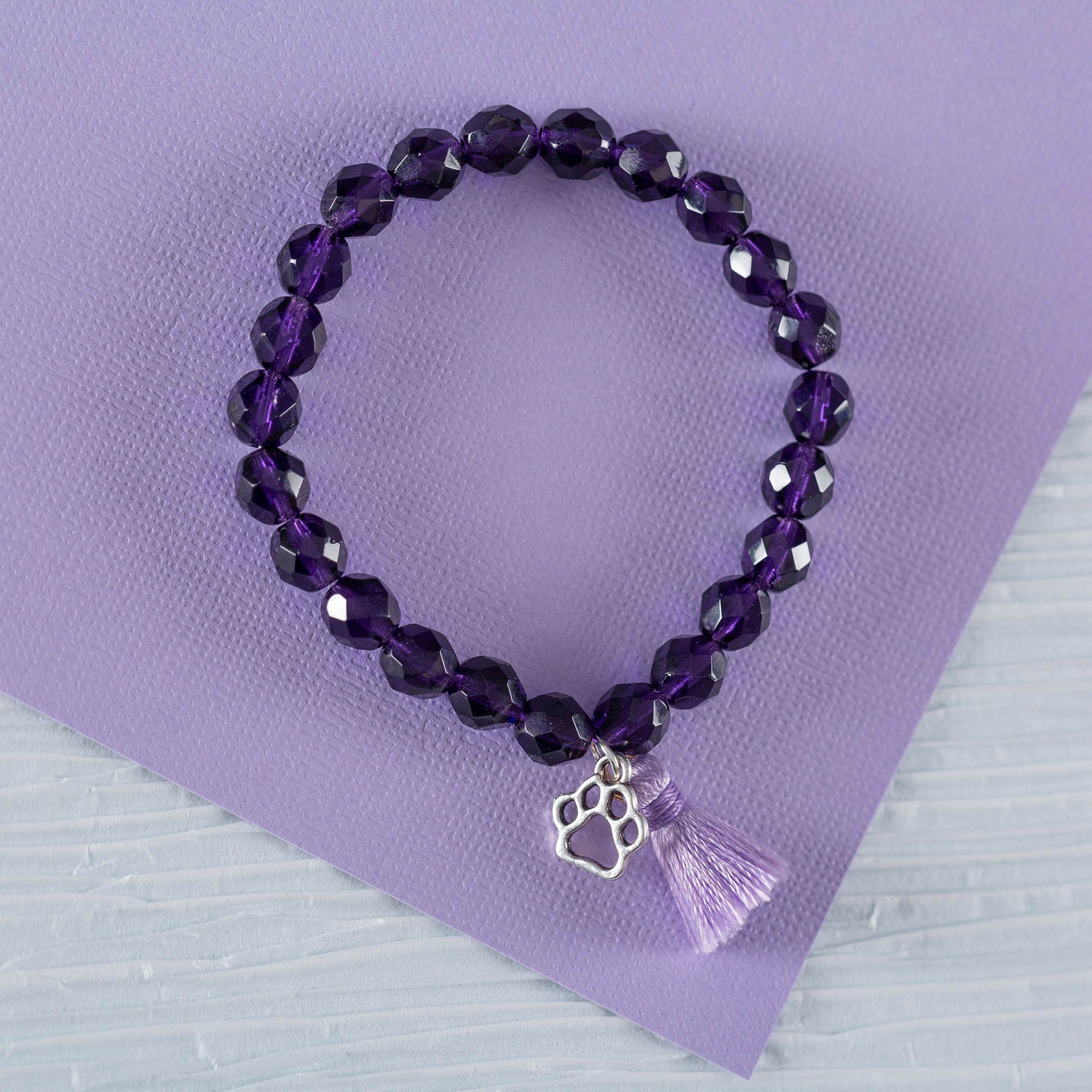 Paw Print Mala Bracelet - Aaria Tees Aaria Tees
