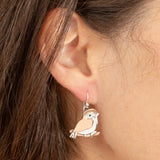 Love Bird Sterling Silver Earrings - Aaria Tees Aaria Tees