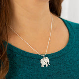 Proud Elephant Sterling Necklace - Aaria Tees Aaria Tees