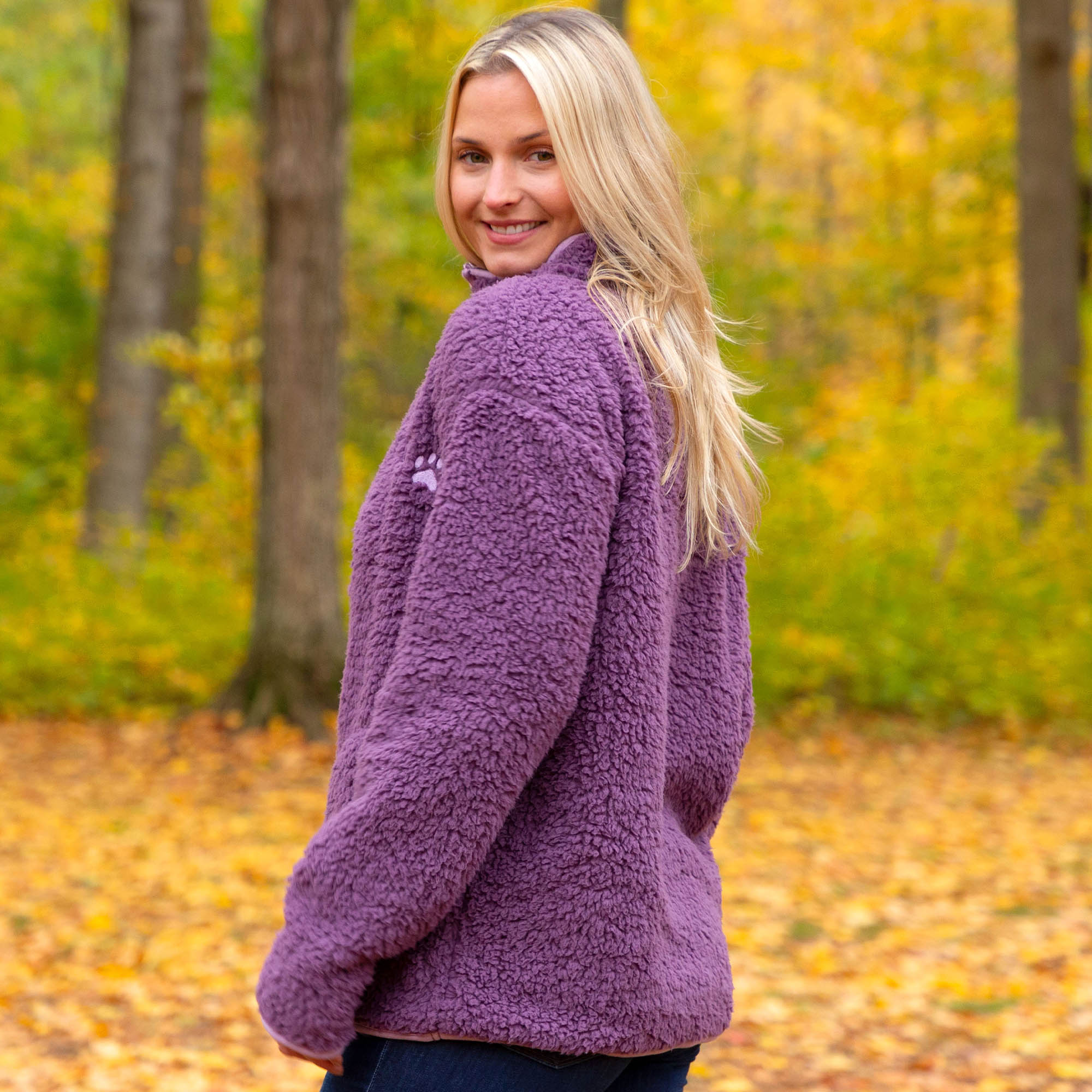 Cozy Paw Plush Sherpa Fleece Pullover - Aaria Tees Aaria Tees