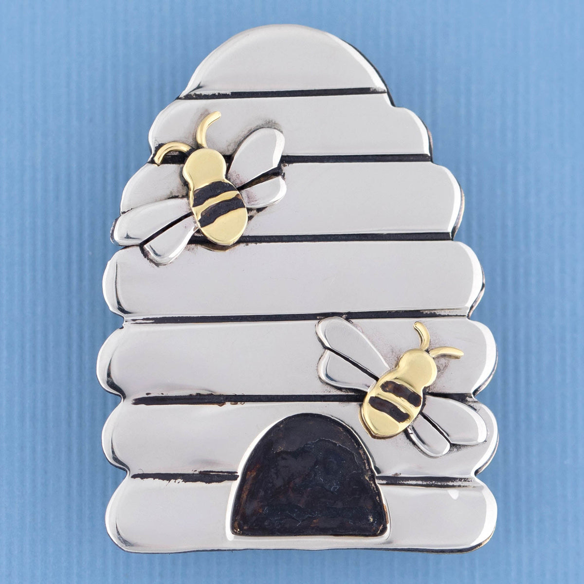 Beehive Mixed Metal Pin - Aaria Tees