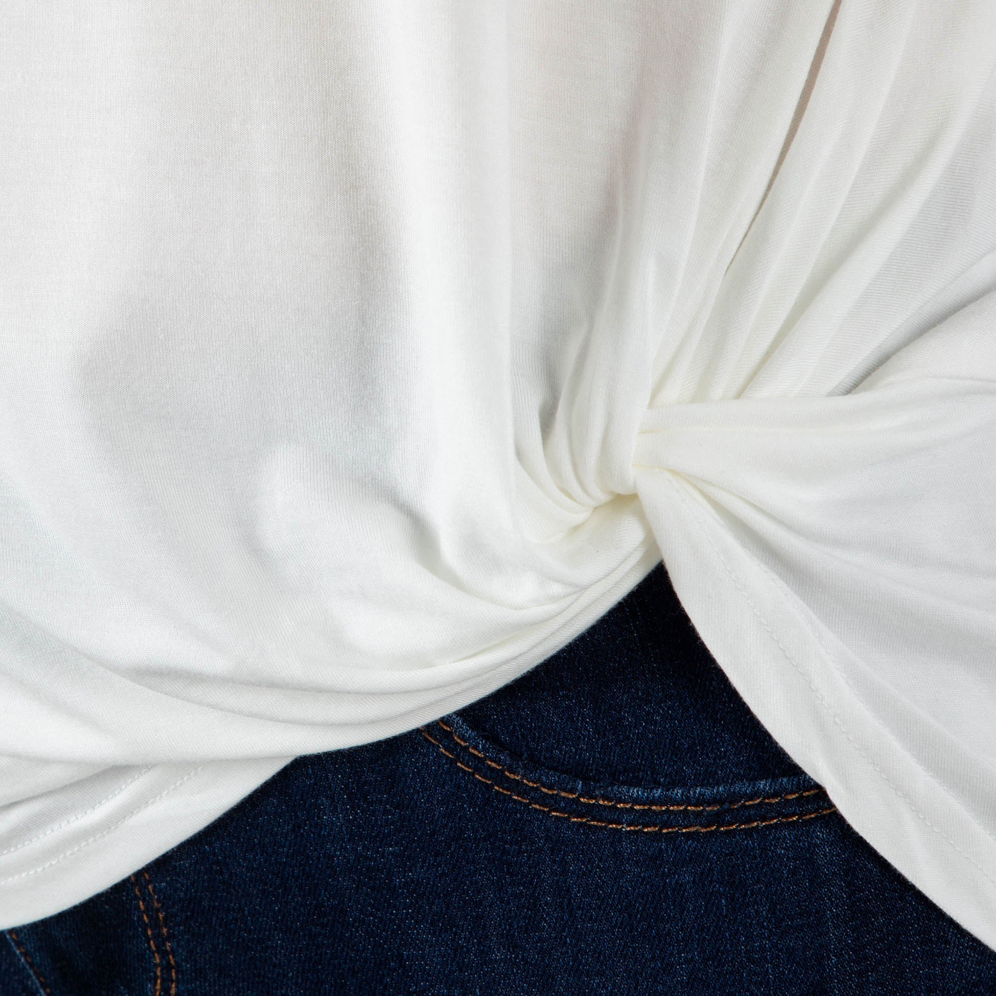 Let's Get Back Dolman Front Twist T-Shirt - Aaria Tees Aaria Tees
