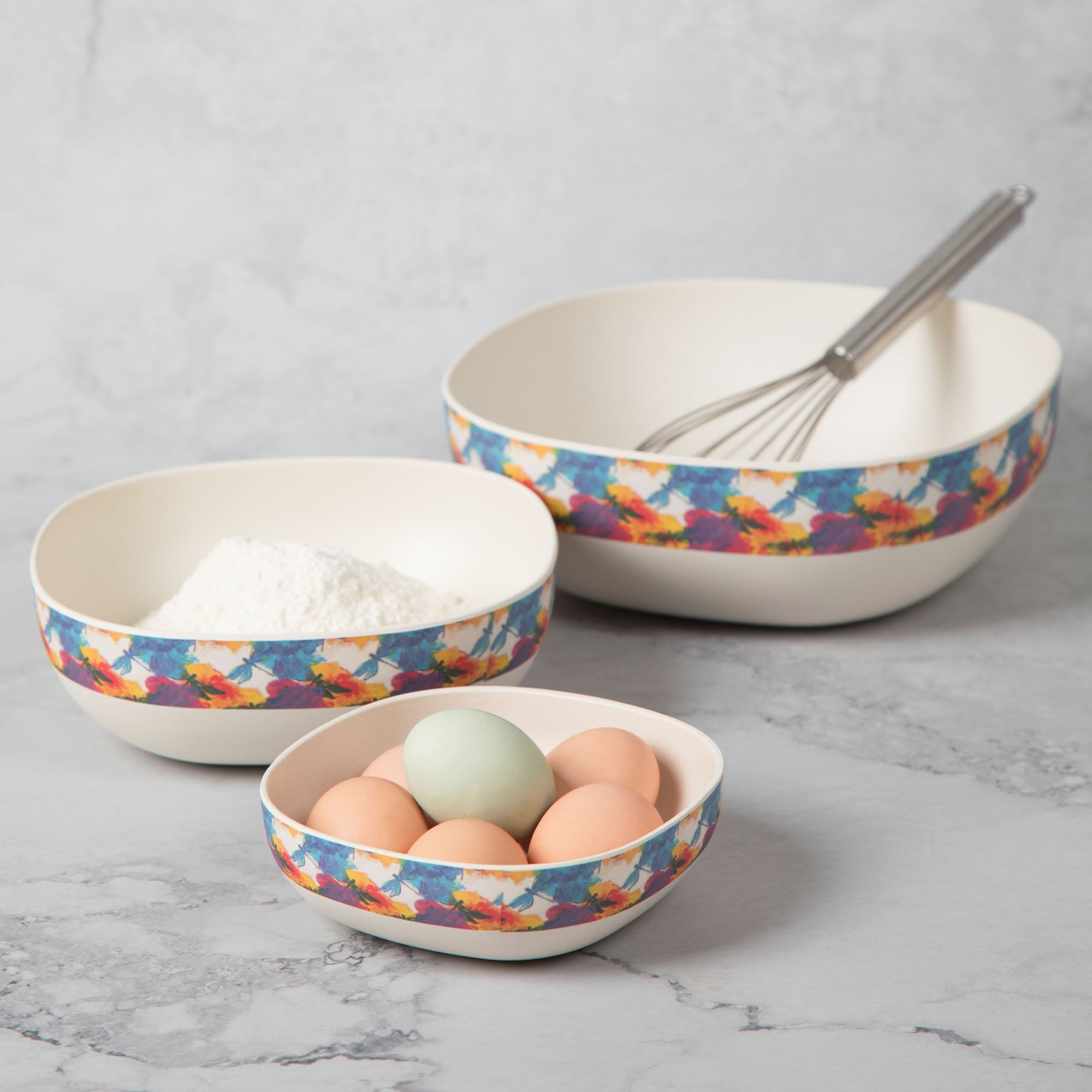 Bamboo Fiber Bowl Set - Aaria Tees Aaria Tees