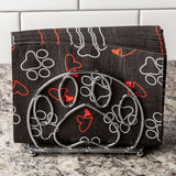 Paw Print Metal Napkin Holder - Aaria Tees Aaria Tees