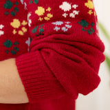 Nordic Paw Print Knitted Sweater - Aaria Tees Aaria Tees