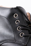Black lace up bootie - Aaria Tees Aaria Tees