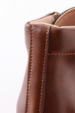 Brown lace up bootie Aaria Tees