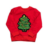 Tweenstyle by Stoopher - X-Mas Tree - Red Crewneck Sweatshirt Aaria Tees