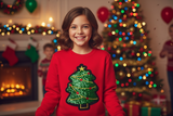 Tweenstyle by Stoopher - X-Mas Tree - Red Crewneck Sweatshirt Aaria Tees