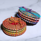 Handmade Pine Needle Coasters - Set of 4 - Aaria Tees Aaria Tees