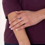 Classic Cut Sterling & Amethyst Ring - Aaria Tees Aaria Tees