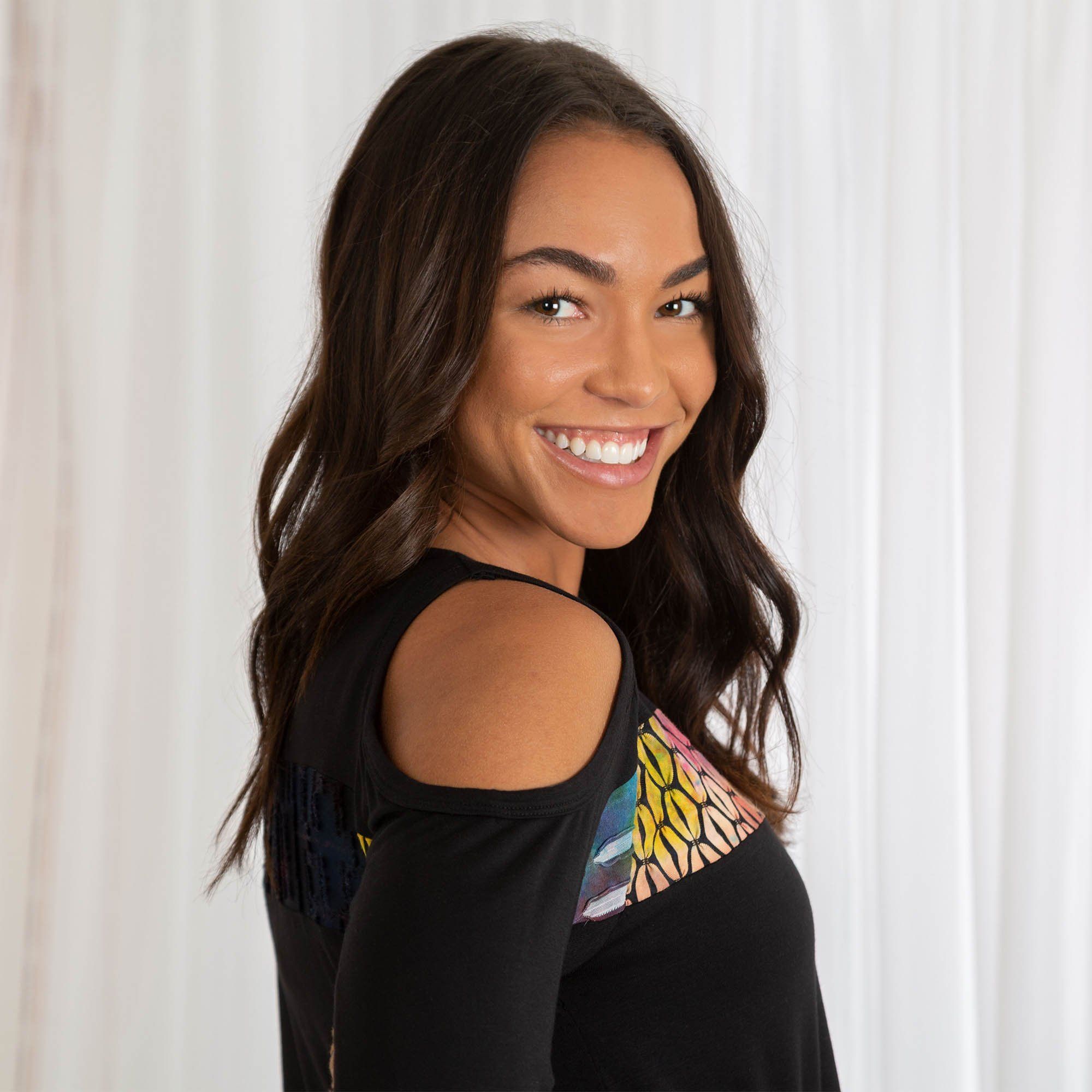 Slice Of Life Cold Shoulder Top - Aaria Tees Aaria Tees