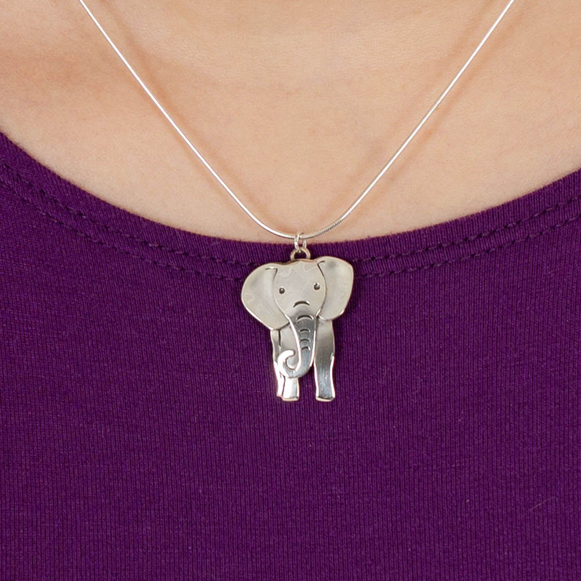 Proud Elephant Sterling Necklace - Aaria Tees Aaria Tees