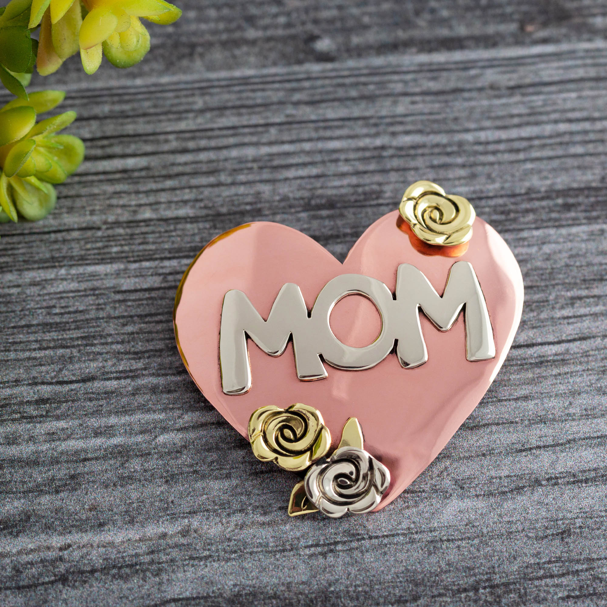 Best Mom Mixed Metal Pin - Aaria Tees Aaria Tees