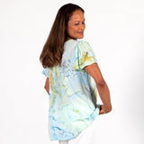 Seashore Breeze Flutter Sleeve Top - Aaria Tees Aaria Tees