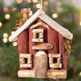 Handmade Recycled Driftwood Christmas House Ornament - Aaria Tees Aaria Tees