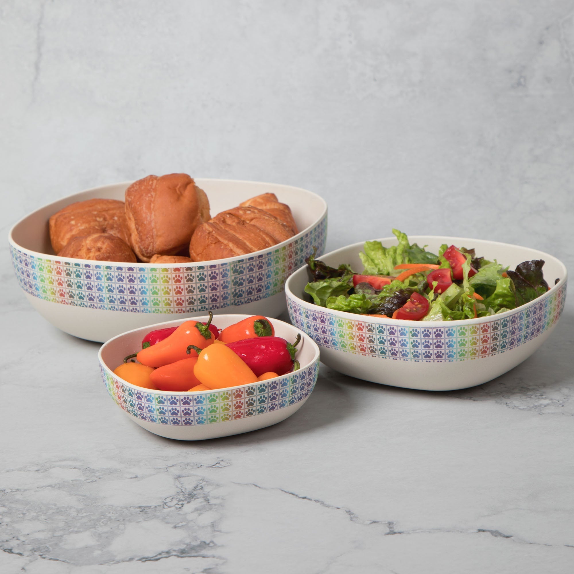 Bamboo Fiber Bowl Set - Aaria Tees Aaria Tees