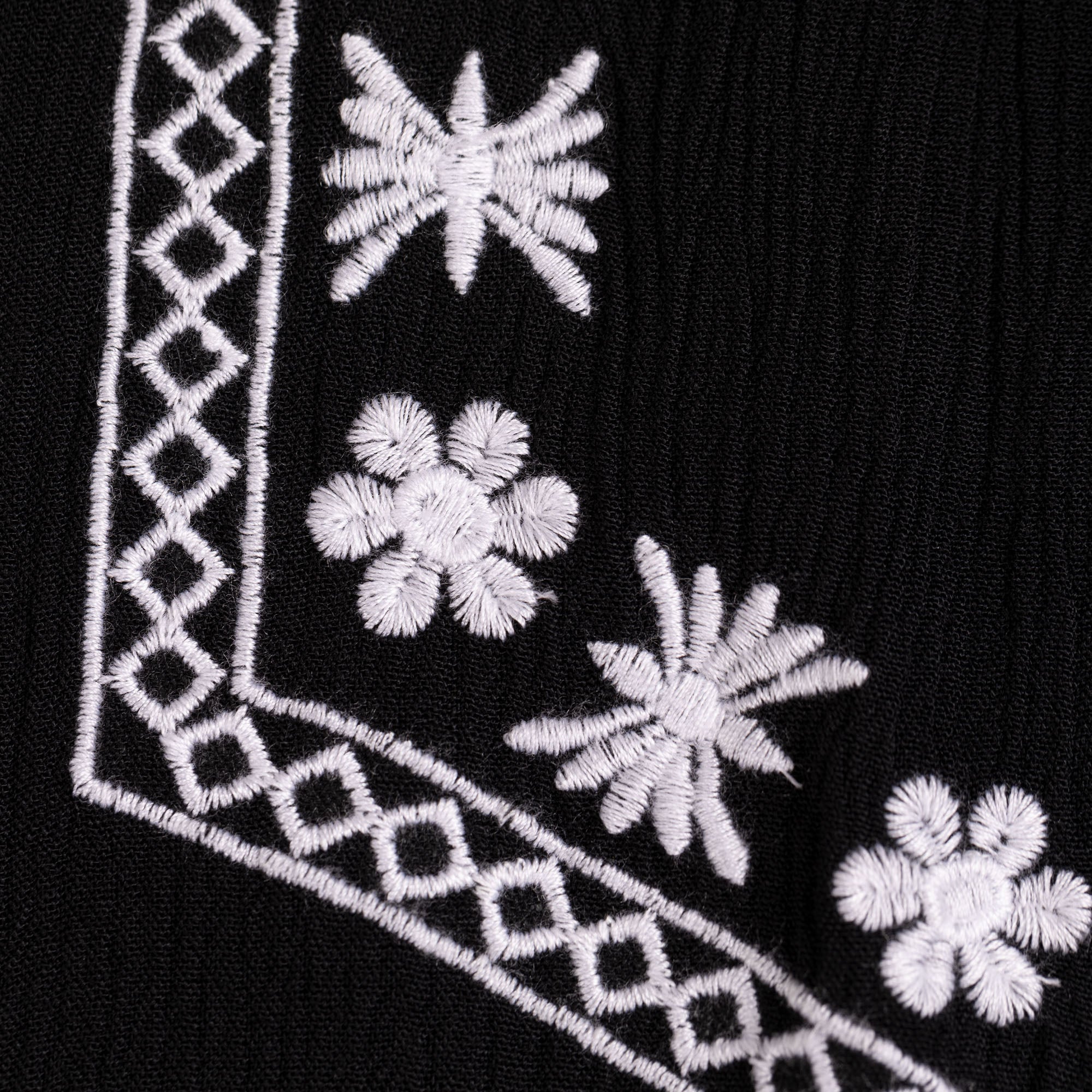 Midnight Garden Embroidered Long Dress - Aaria Tees Aaria Tees