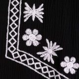 Midnight Garden Embroidered Long Dress - Aaria Tees Aaria Tees