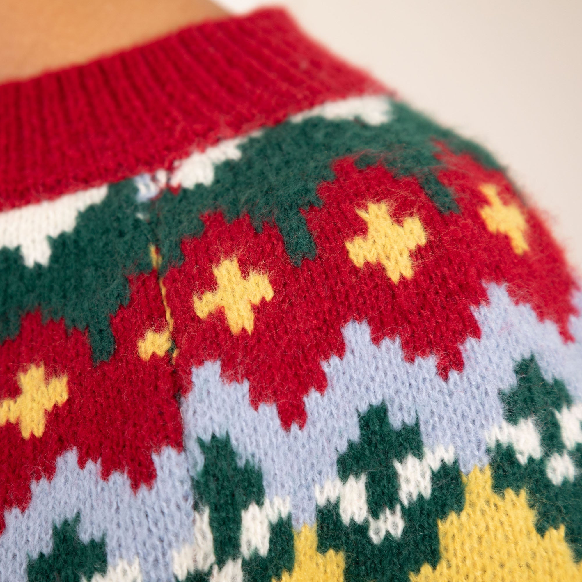 Nordic Paw Print Knitted Sweater - Aaria Tees Aaria Tees