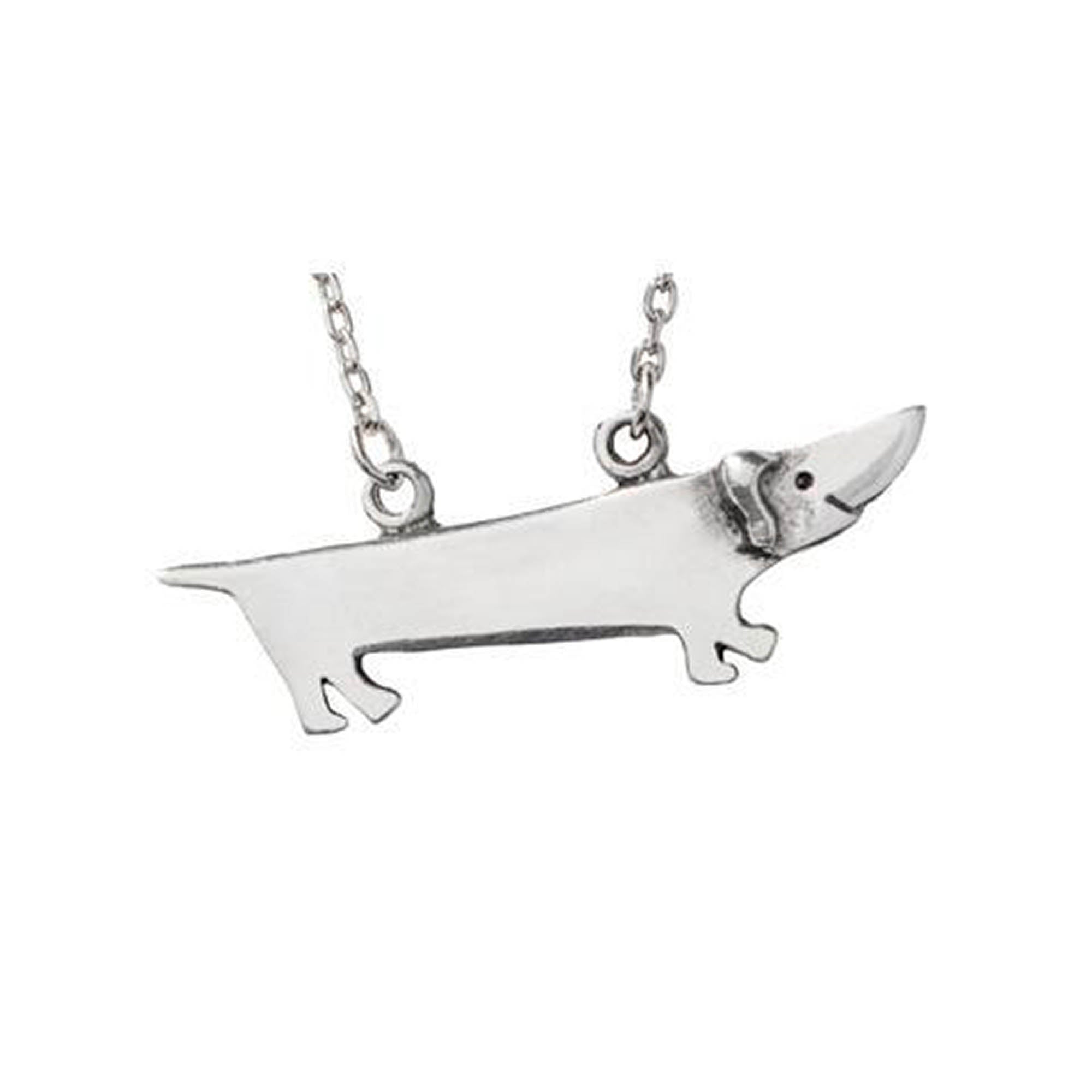 Dog Lover Silver Tone Pendant Necklace - Aaria Tees Aaria Tees
