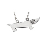 Dog Lover Silver Tone Pendant Necklace - Aaria Tees Aaria Tees