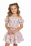 Tweenstyle by Stoopher - Blooming Ditzy Floral Skirt Set Aaria Tees